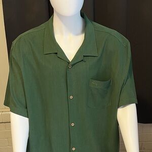 Tommy Bahama Forest Green Casual Button Down Shirt